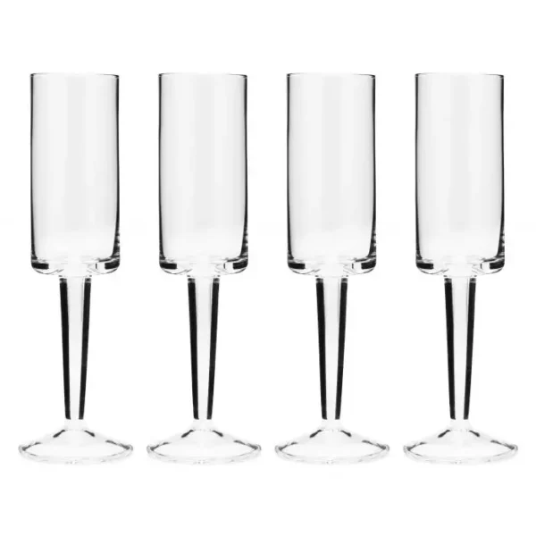 CHAMPAGNE FLUTE SET OF 4 \ Ascend