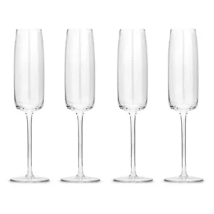 CHAMPAGNE FLUTE SET OF 4 \ Ripple