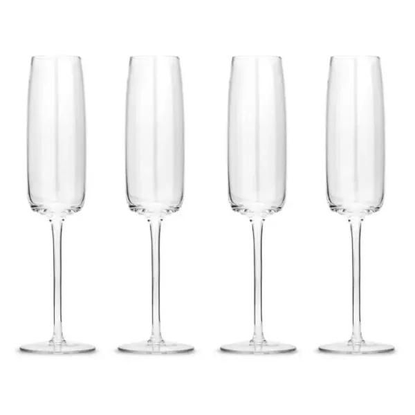 CHAMPAGNE FLUTE SET OF 4 \ Ripple