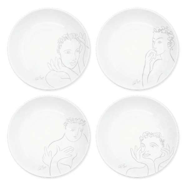 CEREAL / SOUP BOWL SET OF 4 (Sketchbook Grey)