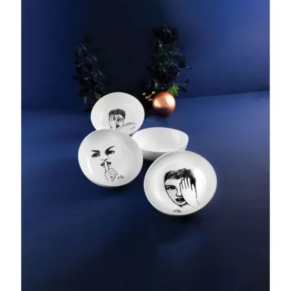 CEREAL / SOUP BOWL SET OF 4 (It's A Secret!)