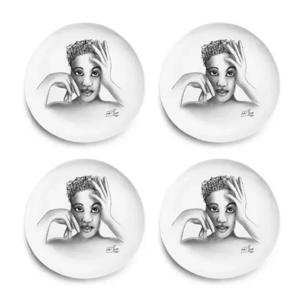 DINNER PLATE SET OF 4 \ In Vogue