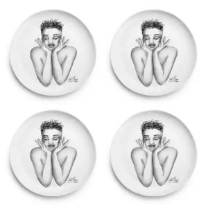 SIDE PLATE SET OF 4 \ Fascinating