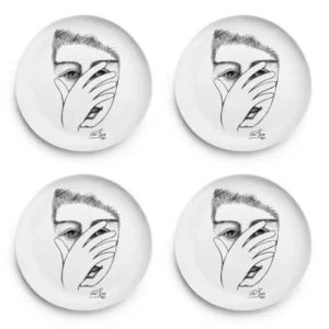 SIDE PLATE SET OF 4 \ Hidden Charms