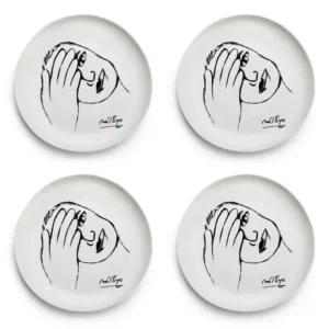 SIDE PLATE SET OF 4 \ Just A Minute!