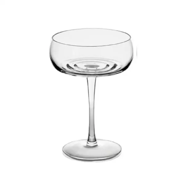 CHAMPAGNE COUPE SET OF 4 \ Ripple