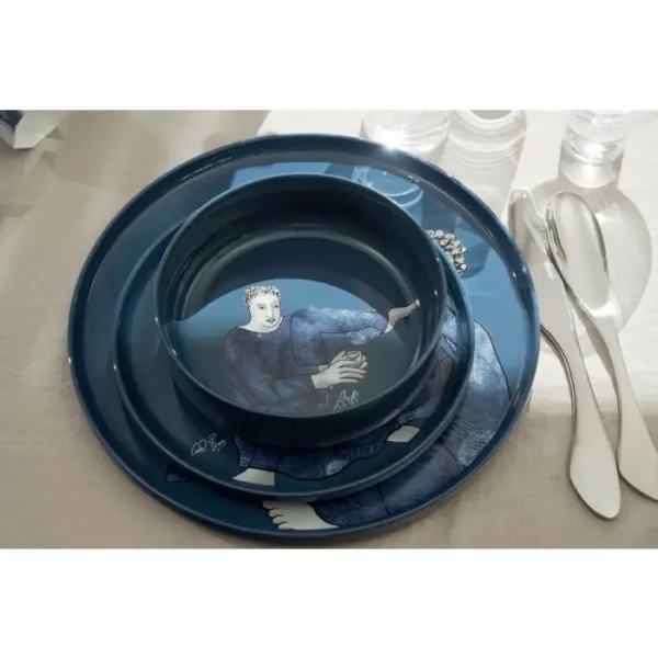 SIDE PLATE SET OF 4 \ Indigo Blues