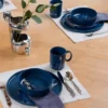 DINNER PLATE SET OF 4 \ Indigo Blues