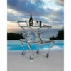 DRINK'S TROLLEY WITH GLASS TOP \ Man