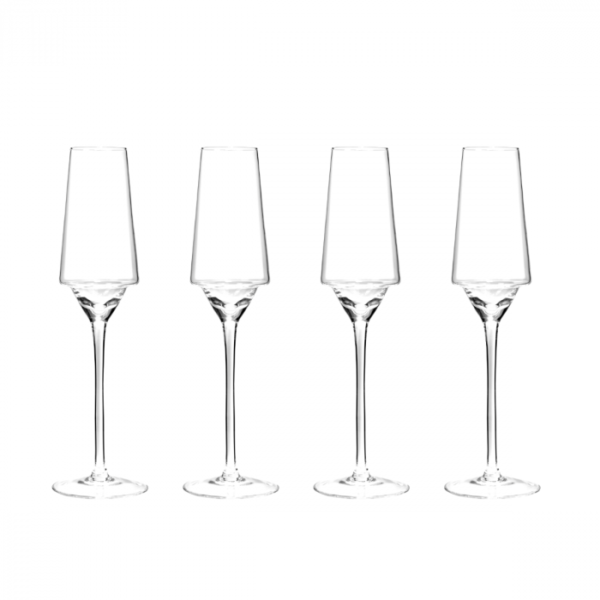 CHAMPAGNE FLUTE SET OF 4 \ Edge