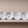 CEREAL / SOUP BOWL SET OF 4 (Face Facts)