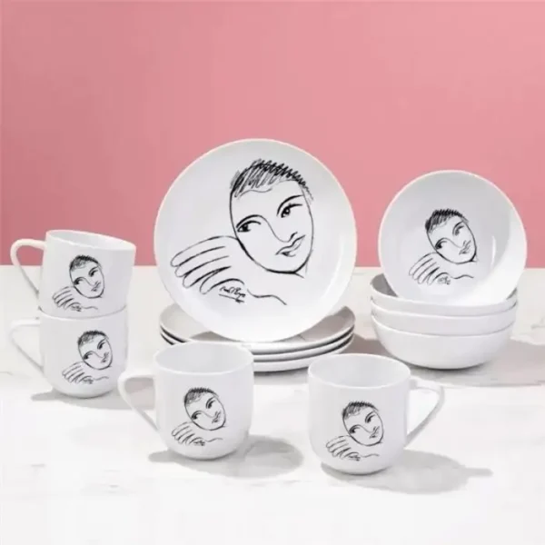 CEREAL / SOUP BOWL SET OF 4 (Let's Face It!)