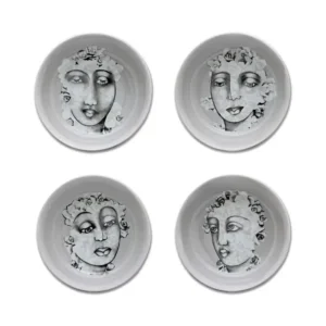 CEREAL / SOUP BOWL SET OF 4 (Succulent Faces)