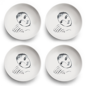 CEREAL / SOUP BOWL SET OF 4 (Let's Face It!)