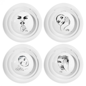 DINNERWARE 12pc SET \ Sketchbook Mix