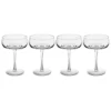 CHAMPAGNE COUPE SET OF 4 \ Ripple