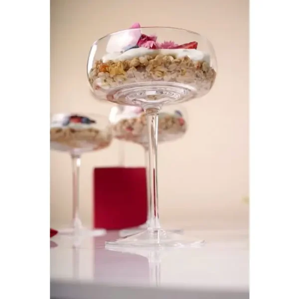 CHAMPAGNE COUPE SET OF 4 \ Ripple