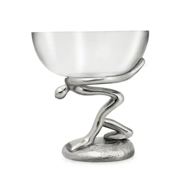 GLASS BOWL AND STAND \ Atlas